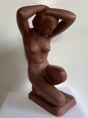 Goldscheider Damenakt Nude Women Ceramic Sculpture Josef Lorenzi Vienna 1940